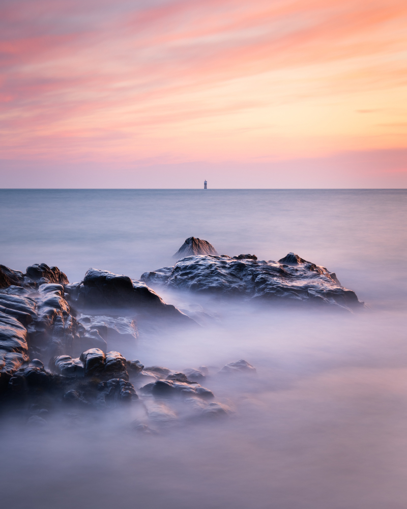 coastline of the isle of Guernsey
